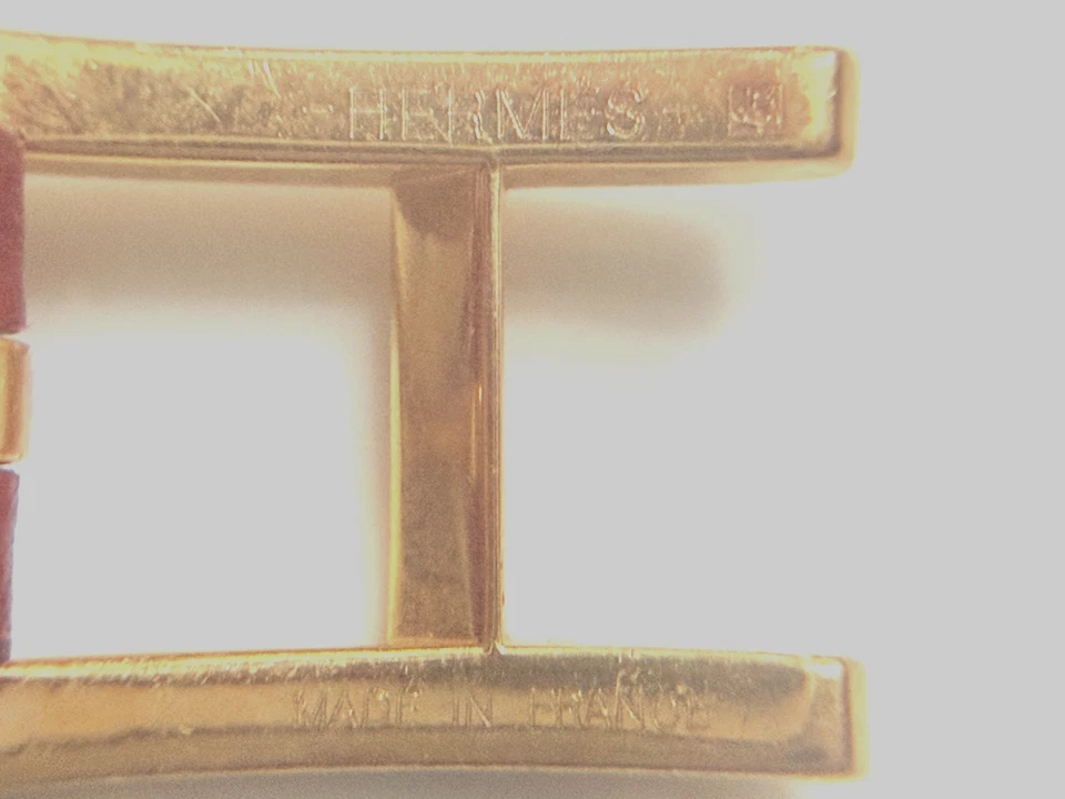 Pulsera Hermes Behapi Doble Tour Rosa/Rojo Pulsera Reversible Foto 3 de 4