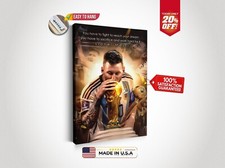 LIONEL MESSI Football Legends Motivational Canvas Wall Art Framed Decor Gift