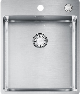 FRANKE Spüle BOX BXX 210-40 A mit Druckknopf-Ventil und zwei Lochbohrungen / ...
