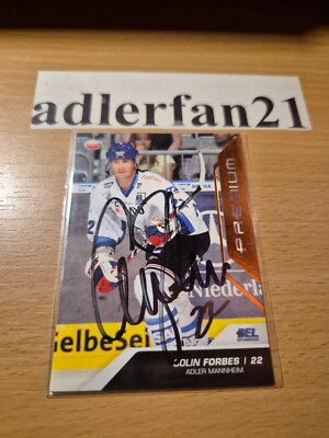 DEL 09-10 2009-2010 SIGNIERT Bronze Colin Forbes Adler Mannheim MERC