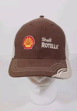 Shell Rotella Adjustable Hat New Embroidered Brown & Tan