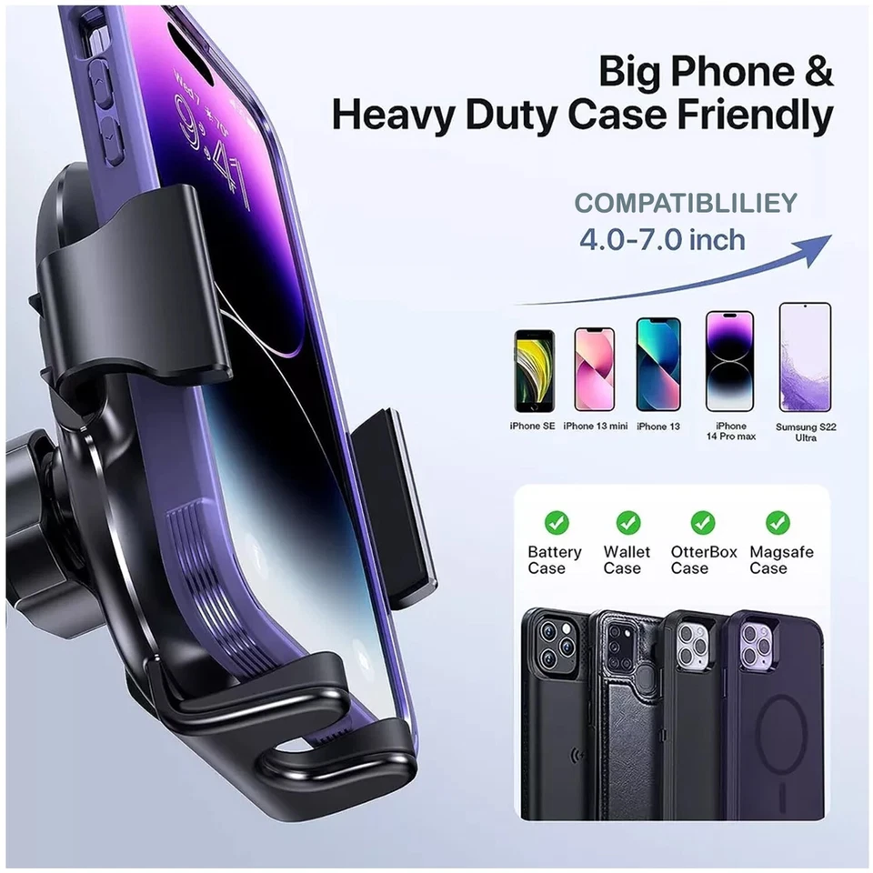 Mobile Phone Holder Dashboard Suction Home Mount Windscreen Universal 360 In Car - Image 4 of 4