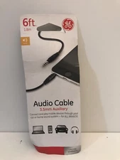 GE 6 ft. 3.5 mm Auxiliary Audio Cable 33572 USA SELLER