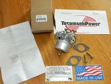 GENUINE Tecumseh HH100 carburetor w/fuel line Bolens Sears Suburban USA