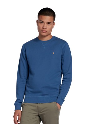 Mens Farah Tim Crew Neck Sweatshirt Jumper