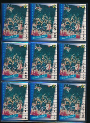 Lot (9) 1994 Star Int'l #38 Shaquille O'Neal cool cards (S36)