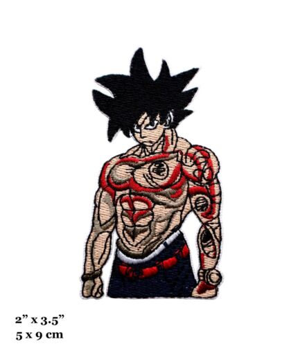 Dragon Ball Z Anime Goku Saiyan Figure Embroidered Iron On Patch - Picture 1 of 2