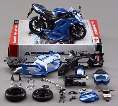 Maisto 1:12 Kawasaki Ninja ZX 6R Assemble DIY Motorcycle Model Toy 39155 IN  BOX | eBay