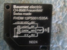 Baumer Electric Modell: Fhdm 12p5001/S35a Fotoelektrisch Sensor <