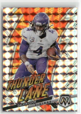 2023 Panini Mosaic #TL-DC Dalvin Cook Thunder Lane Mosaic  6A