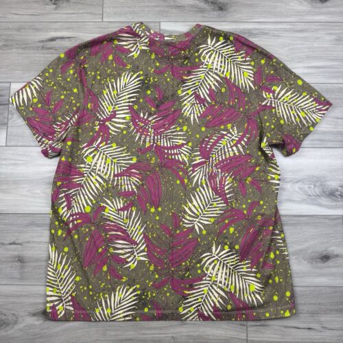 Jordan Nike Men’s 2XL Tropical Palm Speckle T-Shirt & Shorts Set EUC Pink Green - Picture 4 of 11