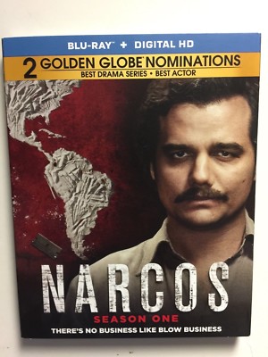 Narcos: Season 1 (Blu-ray Disc, 2016, 3-Disc Set) NEW w/slipcover