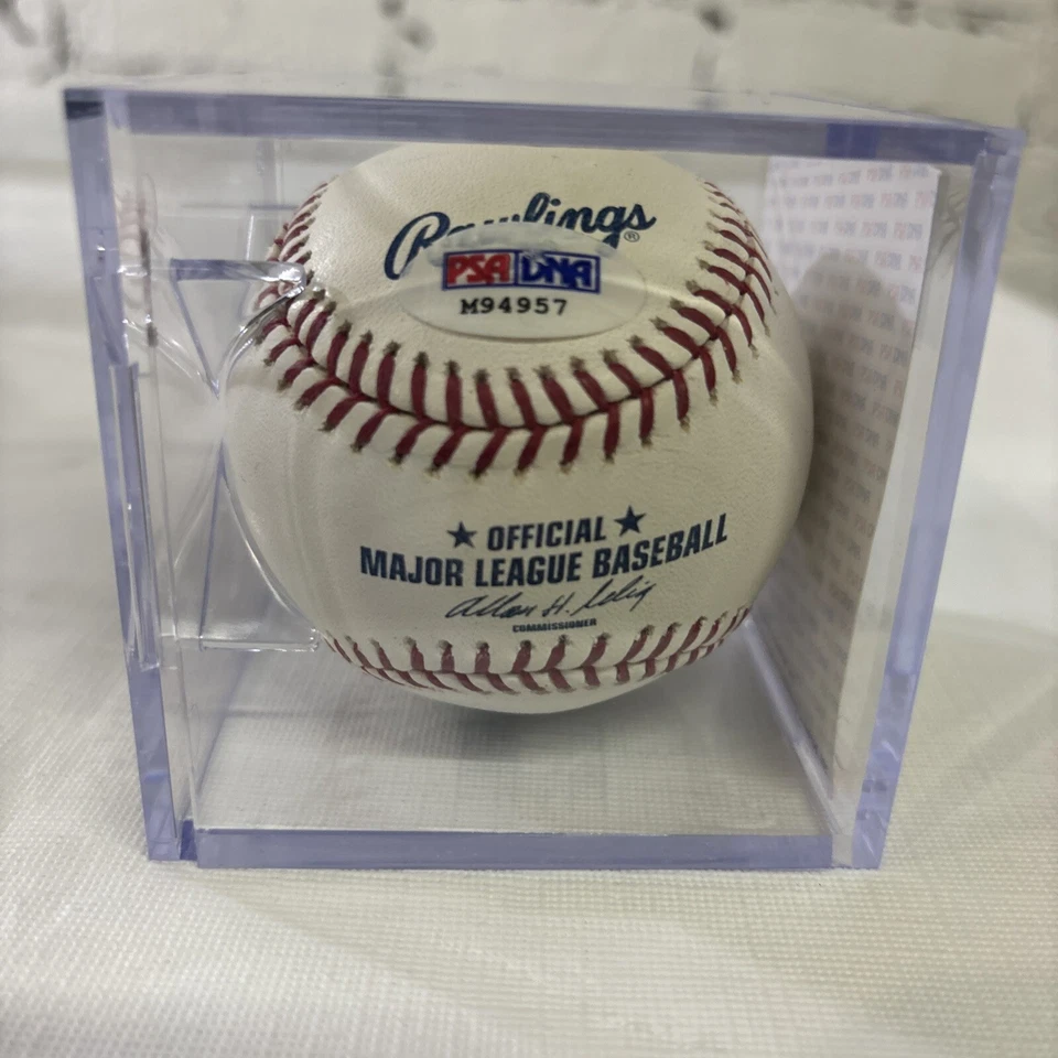 DUKE SNIDER SIGNED AUTOGRAPHED RAWLINGS MLB BASEBALL BALL PSA # M94957 - Image 3 of 4