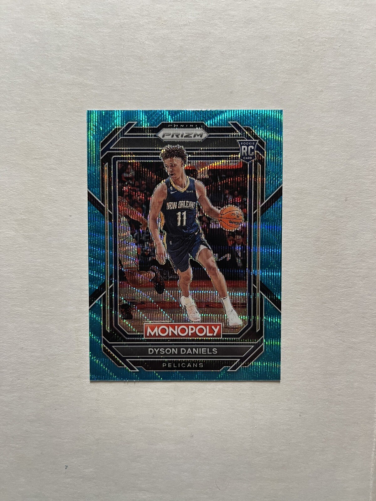 Dyson Daniels 2022-23 Panini Prizm Monopoly #57 Teal Wave Rookie RC Pelicans