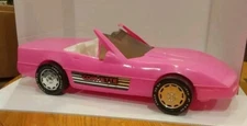 Vintage 1986 Pink Plastic Corvette #904 American Plastic Toys For Barbie - AS IS