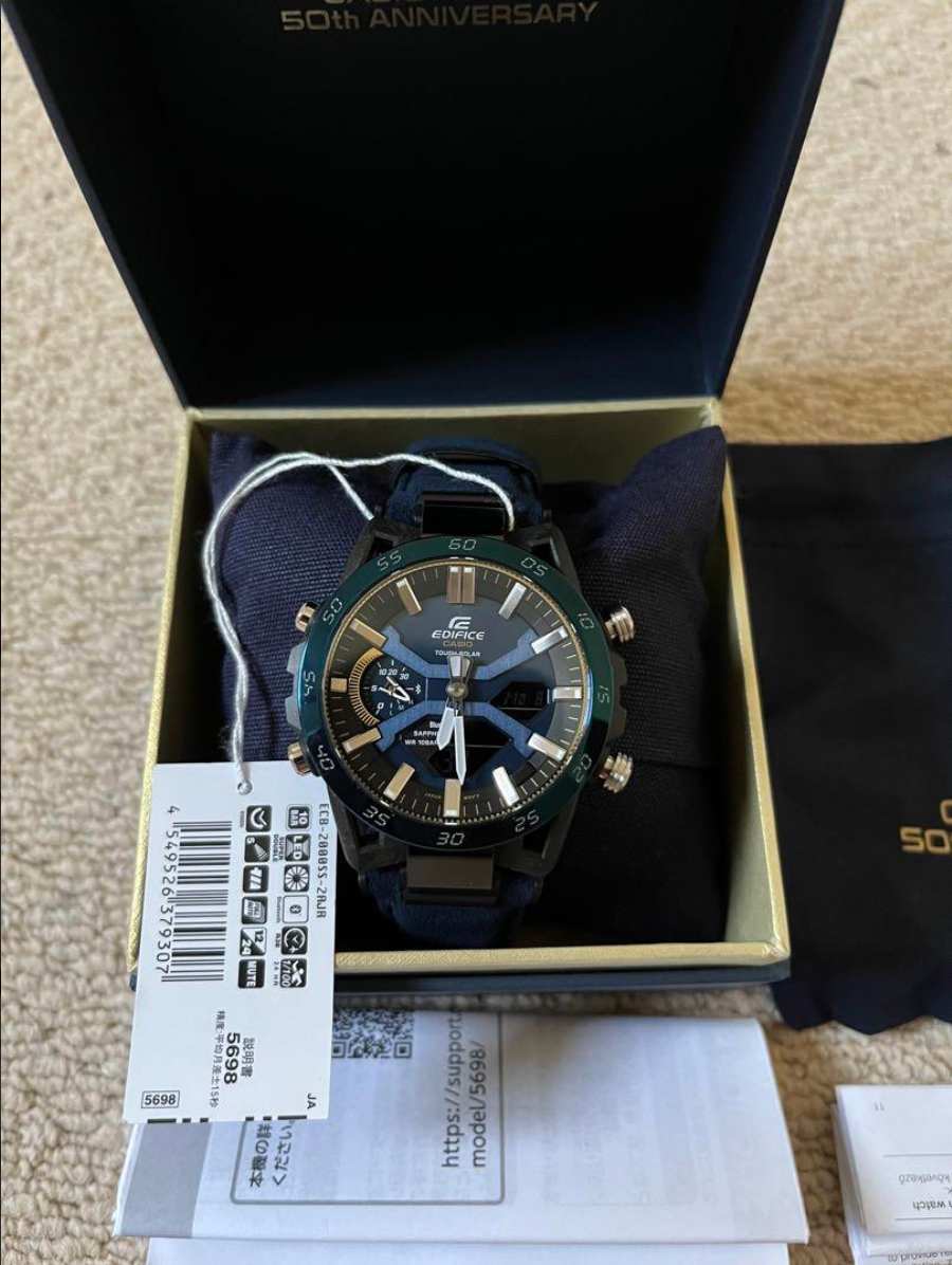CASIO Edifice ECB-2000SS-2AJR Sospensione 50TH ANNIVERSARY CASIO Edifice ECB-2000SS-2AJR Sospensione 50TH ANNIVERSARY