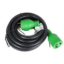 LABLT 10~100FT 30 Amp RV Power Generator Extension Cord 125V NEMA L5-30P/L5-30R