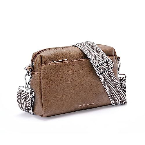 Small Crossbody Bags for Women, Shoulder Handbags, Satchel Purse with Coffee - Picture 1 of 6