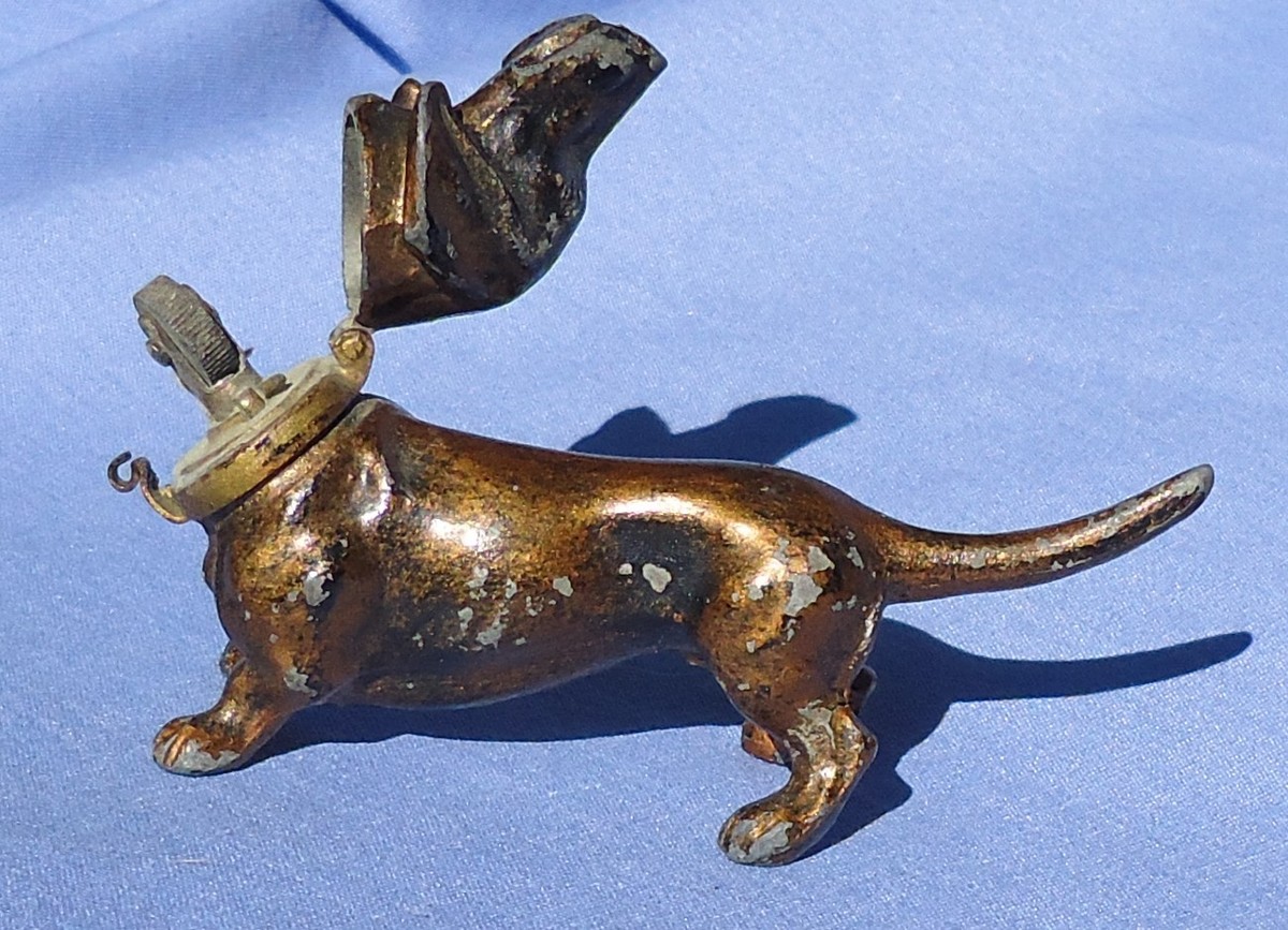 DACHSHUND CIGARETTE LIGHTER AUSTRIA 4