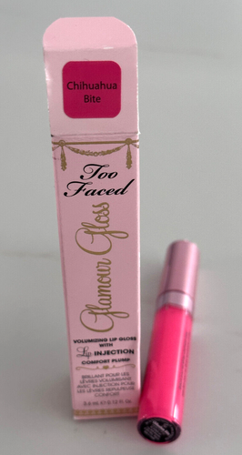 Too Faced Glamour Gloss Volumizing Lip Gloss Lip Injection CHIHUAHUA BITE - Picture 2 of 2