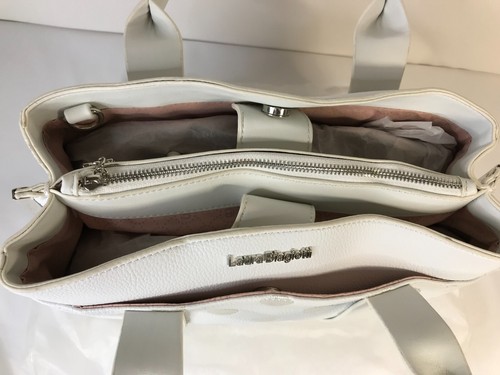 Borsa a mano/Tracolla - Laura Biagiotti - Sintetica - Bianco - NUOVA - - Foto 9 di 22
