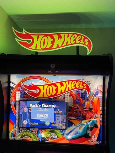 Hot Wheels pinball Machine Lighted Topper Color Changing LAST ONE