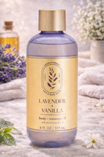 Bath Body Works Lavender Vanilla Body and Massage Oil 6 fl oz