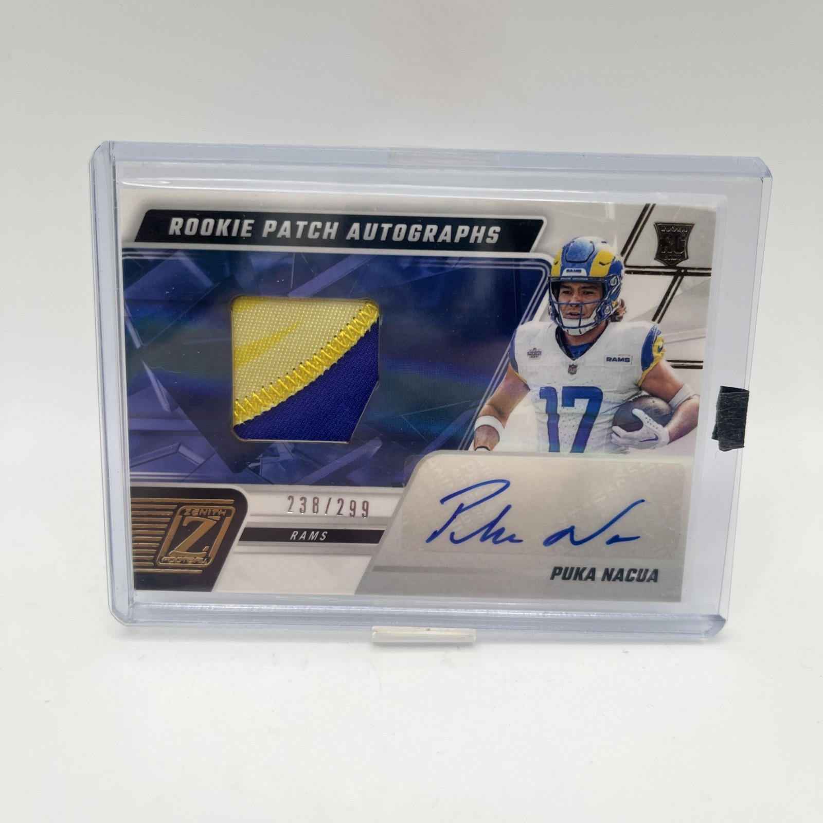 2023 Panini Zenith - Rookie Patch Autographs Puka Nacua /299 (AU, MEM, RC) DMG