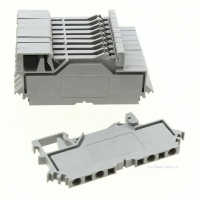 10 Wago Din Rail Mount Terminal Blocks 4-Position 28-14AWG 10A Clamp 280-609