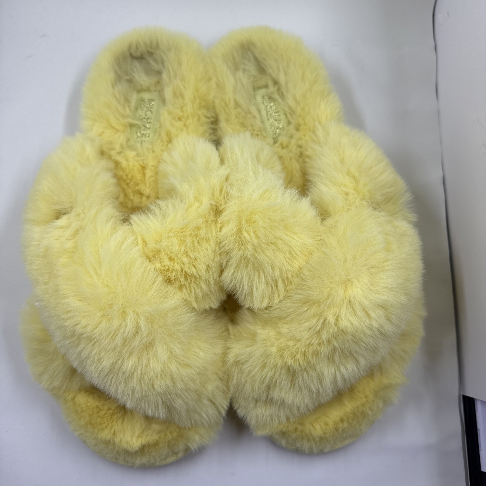 PANTOFOLA D’ORO ciabatta donna michael kors lala taglia 10 buttercup