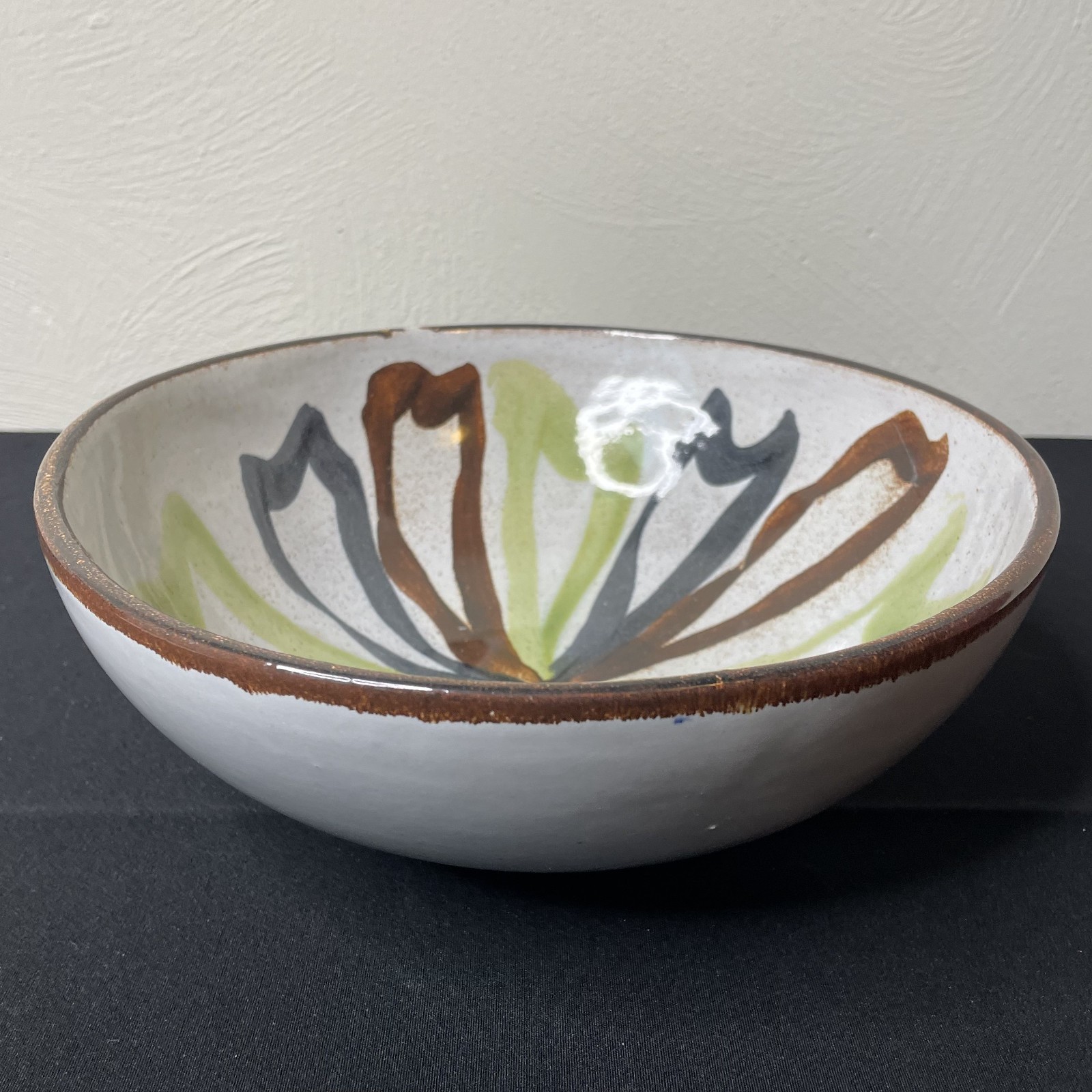 Vintage Mid Century Modern Martz Marshall Studios Bowl with Painted Design