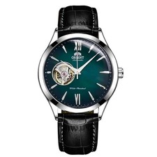 Orient Men's Automatic Open Heart Watch 30M Water Resistant Green Dial Watch