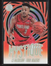 CJ McCollum 2019-20 Panini Illusions #12 Mystique Orange Portland Trail Blazers