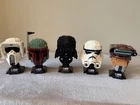 LEGO Star Wars Helmet Lot Vader Boba Fett Stormtrooper Boushh Scoutrooper