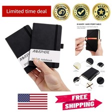 Traveler's Mini Notebook Duo - Leather Pocket Notebooks 4x5.7 with 200 Pages