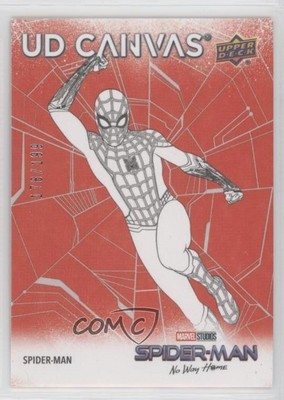2023 Marvel Studios' No Way Home UD Canvas Red /199 Spider-Man #C-38 Sketch 10nw