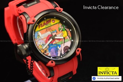 RARE Invicta DC Comics The Flash 0101/4000 Limited Edition Chronograph Men Watch