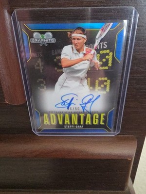 2024 Topps Graphite Tennis Steffi Graf Advantage Auto Blue Refractor /50