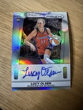 2025 Panini Prizm WNBA #TB-LO LUCY OLSEN SILVER PRIZM THROWBACK AUTO Mystics RC