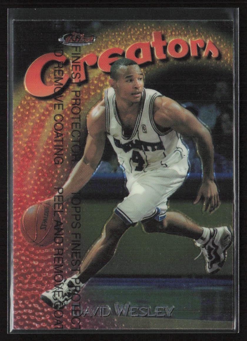 1997-98 Finest David Wesley #212 Charlotte Hornets