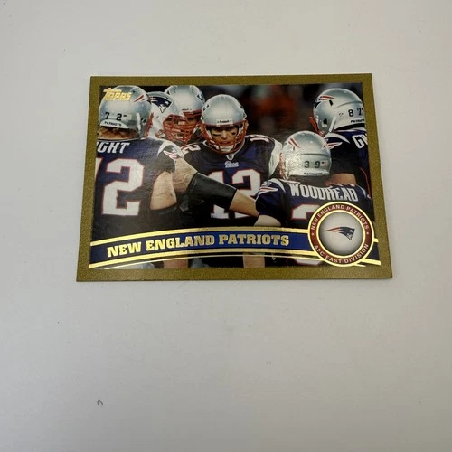 2011 Topps New England Patriots Gold PSA 10 Tom Brady Population 3 # /2011