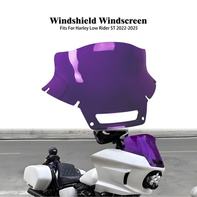 #ad 8.5quot; Motorcycle Purple Windshield Windscreen For Harley Low Rider 22 25 FXLRST $73.99