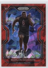 2020 Panini Prizm Rookie Red Ice Prizm Marlon Davidson #347 0nr3