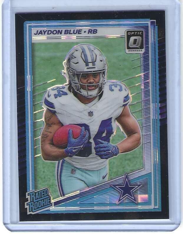 Jaydon Blue 2025 Donruss Optic Black Pandora RC 16/25 #242 Dallas Cowboys SSP