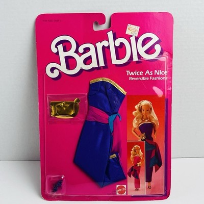 Mattel Barbie Twice As Nice Reversible Fashions 1985 No 2299 NOS Doll Clothes