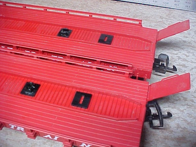 USA TRAINS TRAILER TRAIN No. 476851 FLAT CARS G Scale - not complete - Image 4 of 4