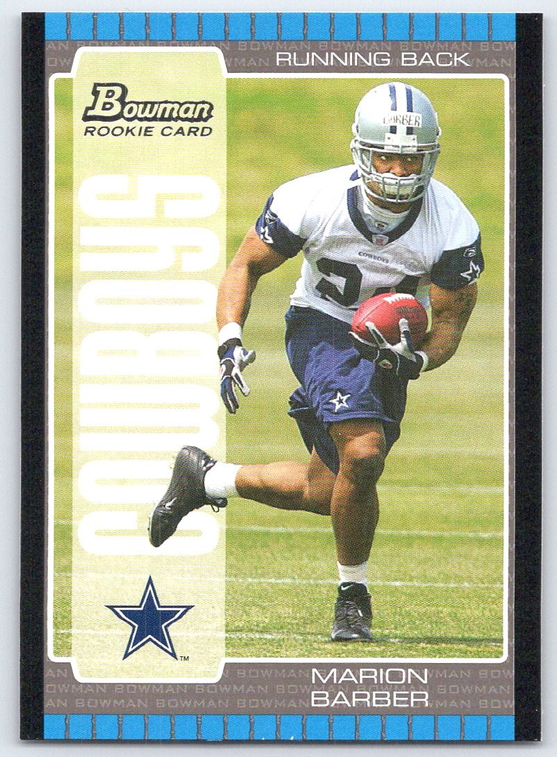 2005 Bowman #124 Marion Barber Dallas Cowboys