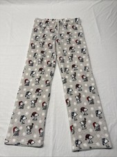 Peanuts Snoopy Woodstock Christmas Fleece Pajama Pants Women's Sz S
