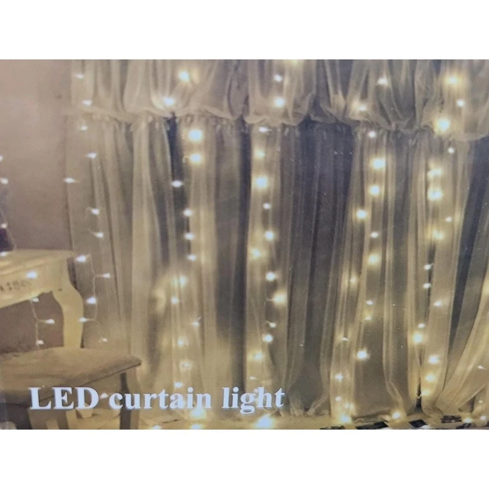 Butterfly 96 LED Curtain String Lights Warm White Children Room Decor Lamp - Image 4 of 4