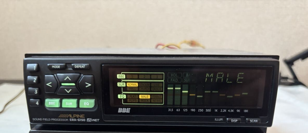 旧車向！超希少美品 ALPINE ERA-G150 と TDA-7536J Alpine ERA-G150 DSP Digital Sound Graphic Processor Equalizer